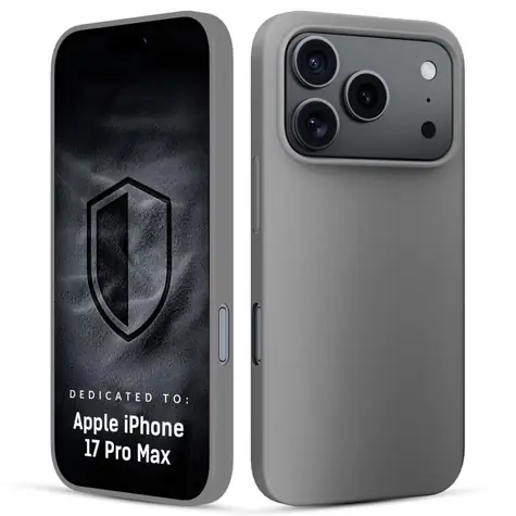 3mk HARDY Mellow Case šedá / Kryt pro Apple iPhone 17 Pro Max, 18 Pro Max / Silikon, mikrofibra, matný povrch