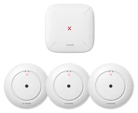 X-Sense SWS54 / Senzor úniku vody / základnová stanice + 3x senzor / Wi-Fi / dosah 500 m / IP66