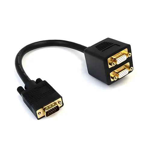 StarTech VGA video splitter kabel černá / Kabel / VGA (D-Sub) - 2x VGA (D-Sub) / 0,3 m