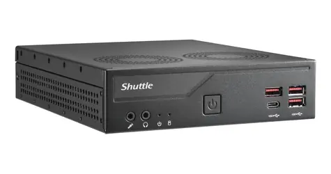 Shuttle XPC slim DB860 černá / Barebone / LGA1851 / Intel B860 / 2x SO-DIMM DDR5 / M.2 NVMe + SATA / 2x LAN
