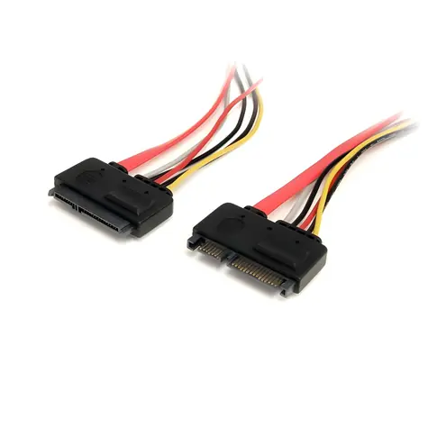 StarTech SATA prodlužovací kabel červená / Kabel / SATA 22-pin - 7+15-pin / 0,35 m / 6 Gbit/s