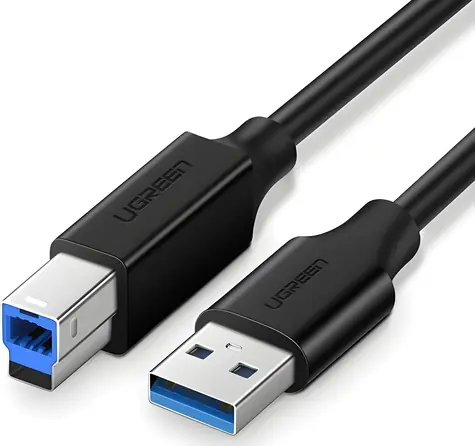 Ugreen USB-A - USB-B černá / Kabel / 1 m