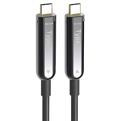 PremiumCord Optický AOC video kabel USB-C 10 m / Video kabel / USB-C / 4K 60Hz / optické vlákno
