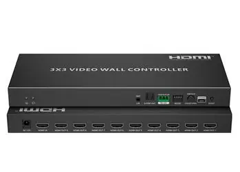 PremiumCord Video Wall Controller pro 9 monitorů / Video wall controller / 1x HDMI vstup / 9 zobrazovacích módů