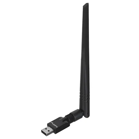 Lanberg Wi-Fi adaptér N300 černá / Wi-Fi adaptér / USB 2.0 / 300 Mbit/s / interní a externí anténa