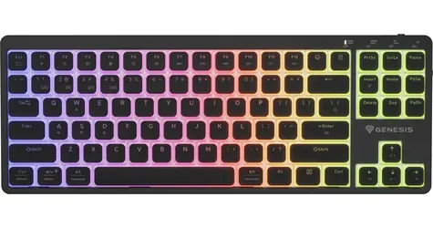 Genesis Thor 430 TKL Outemu Silent Low-profile černá / Herní bezdrátová klávesnice / Mechanická / Podsvícená