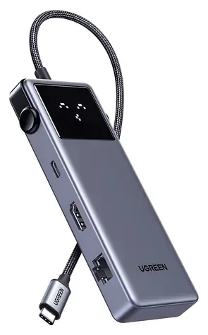 Ugreen 45155 UNO / USB hub 7v1 / HDMI 4K 60Hz / RJ45 Gigabit / USB-C PD 100W / 4x USB