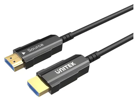 Unitek HDMI 2.0 AOC 40 m černá / Kabel optický / 4K 60Hz