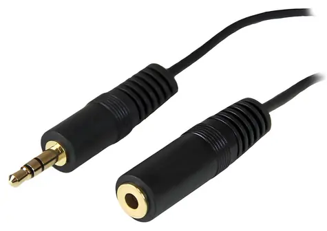 StarTech prodlužovací audio kabel 3,5mm 3,7 m černá / Prodlužovací audio kabel / Jack 3,5mm