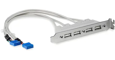 StarTech Slot Plate adaptér 4x USB-A / Adaptér / IDC / 5 ks / 0,286 m