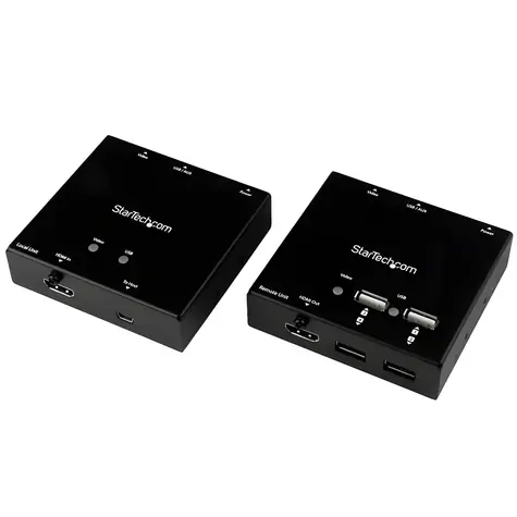 StarTech HDMI extender po Cat6 s USB černá / AV extender / 50 m / 60 Hz / 7 portů