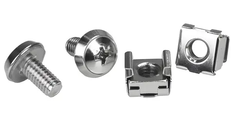 StarTech Šrouby a klecové matice M6 stříbrná / Montážní sada pro rack / 20 ks