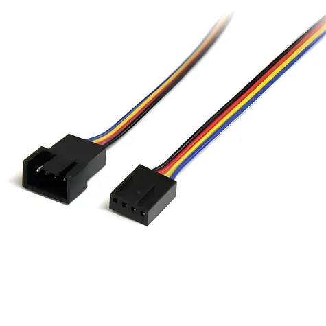 StarTech napájecí kabel pro ventilátor (Molex 4-pin) / Prodlužovací kabel / 30,5 cm