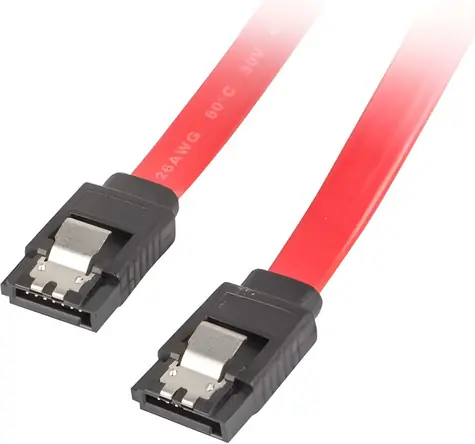Lanberg CA-SASA-14CU-0050-R červená / SATA kabel / SATA (M) - SATA (M) / 0,5 m