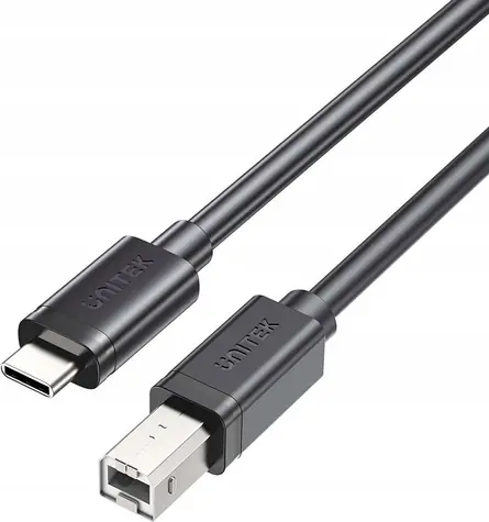 Unitek USB tiskový kabel černá / Kabel / USB-C - USB-B 2.0 / 2 m