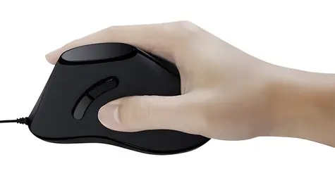 LogiLink ID0158 černá / Ergonomická myš / USB / 1000 DPI / 5 tlačítek