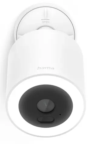 Hama Venkovní WiFi kamera s PIR senzorem a LED bílá / IP kamera / 1920x1080 / Wi-Fi / microSD