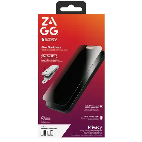 ZAGG Glass Elite Privacy / Ochranné sklo / Privacy filtr / Apple iPhone Air