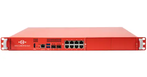 Securepoint RC1000R G6 / Firewall / 8x RJ-45 / SSD / 1000 uživatelů