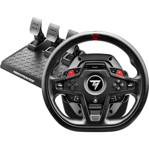 Thrustmaster T248R černo-červená / Sada volantu a pedálů / PS5 & PS4 & PC / LCD displej