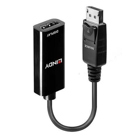 Lindy DisplayPort - HDMI černá / Adaptér / 4K 30Hz / 0,15 m / pasivní