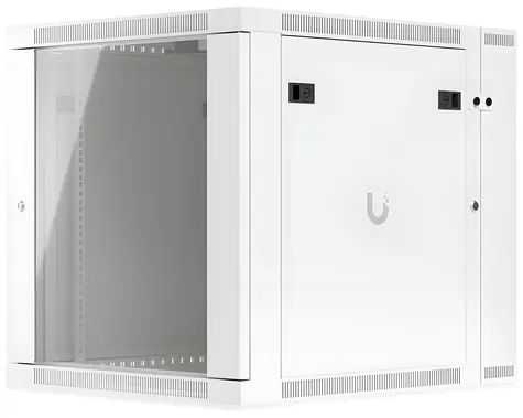 Ubiquiti UniFi Wall SW Glass / Nástěnný rozvaděč / 12U / skleněné dveře / aktivní chlazení / dvoudílný