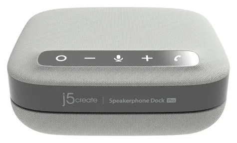 j5create USB-C Dual 4K Speakerphone Pro Dock / Dokovací stanice / 2x HDMI 4K / RJ-45 / reproduktor a mikrofon