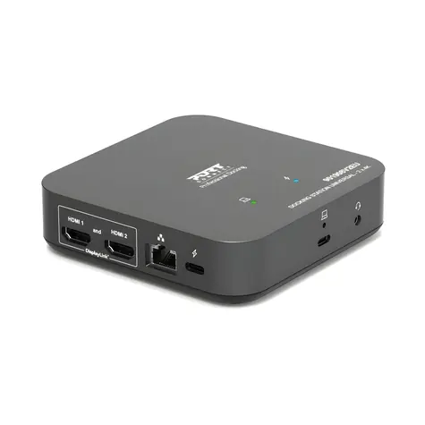 PORT CONNECT Dokovací stanice USB-C kancelářská / Dokovací stanice / 2x HDMI 4K 60Hz / USB-C PD 85W / 11v1