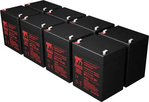 T6 Power RBC43/RBC152 / Baterie pro UPS / 8x 12V 5Ah / pro APC Smart-UPS