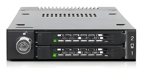 Icy Dock ToughArmor MB834M2K-B černá / Rámeček pro SSD / 2x M.2 NVMe / MiniSAS HD / do 3,5