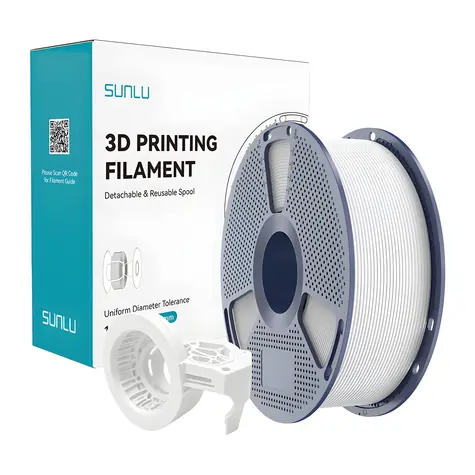 Sunlu PETG High-Speed Matte bílá / Struna pro 3D tiskárnu / PETG / 1 kg