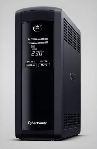 CyberPower Value Pro serie GreenPower UPS černá / 1200 VA / 720 W / Schuko zásuvky / LCD / USB