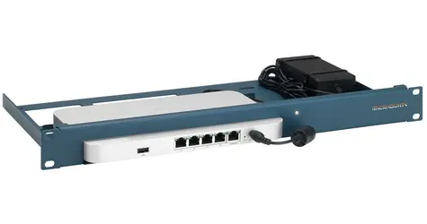 Rackmount.IT RM-CI-T23 modrá / Montážní rámeček / 1U / pro Meraki GX50, MX67, MX67C, MX67W