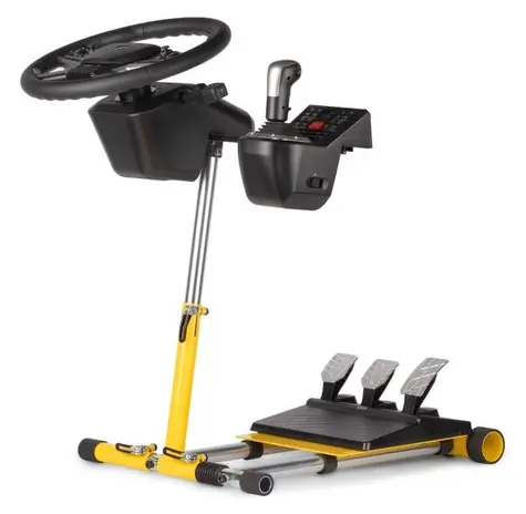 Wheel Stand Pro FARM TRUCK LITE žlutá / Stojan na volant / bez RGS modulu / nastavitelná šířka 400-565 mm