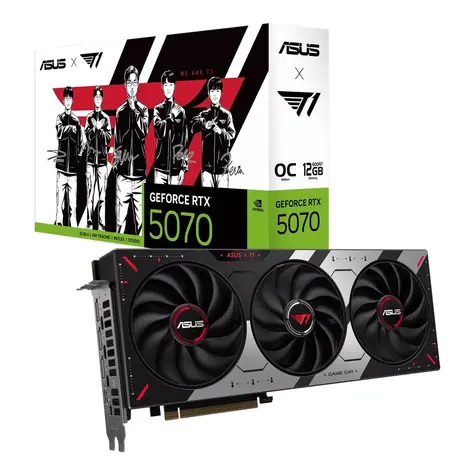 Asus PRIME GeForce RTX 5070 OC T1 Edition 12GB / Grafická karta / 12GB GDDR7 / 192-bit / 1x HDMI + 3x DP / 750W