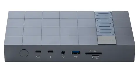 Peladn G2E šedá / Dokovací stanice / Thunderbolt 5 / 120 Gb/s / 13 portů / M.2 NVMe / PD 140W / 2,5G LAN