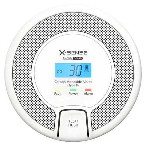 X-Sense CO03D / Detektor oxidu uhelnatého / LCD displej / elektrochemický senzor / alarm 85 dB