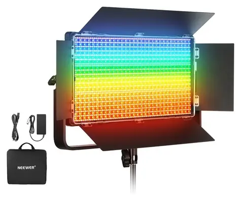 Neewer APC100C / LED světlo RGBWW / 105 W / CRI96+ / 2500-10000K / DMX / se stativem