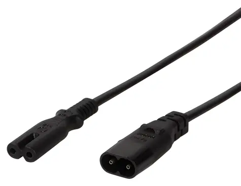 LogiLink C8-C7 černá / Prodlužovací kabel / 2 m / 0,75 mm2 / max. 2,5 A