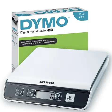 Dymo M 10 Poštovní váha / LCD displej / nosnost do 10 kg / napájení USB nebo baterie AAA