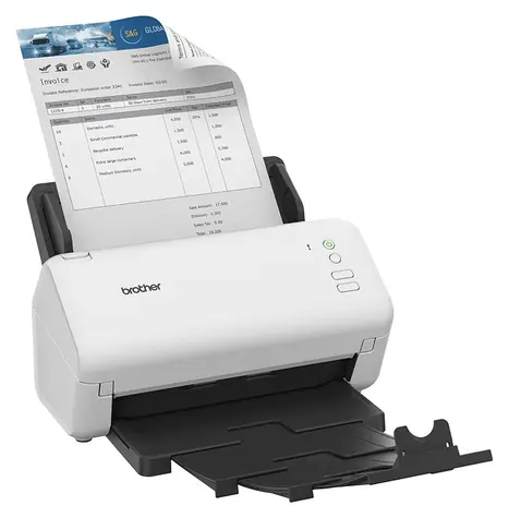 Brother ADS-4100 bílá / Duplexní skener dokumentů / A4 / 35 str/min / Dual CIS / USB 3.0