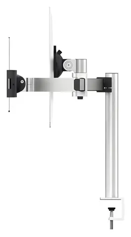 Durable PRO se svorkou stříbrná / Držák monitoru a tabletu / VESA 75-100 mm / 21-34