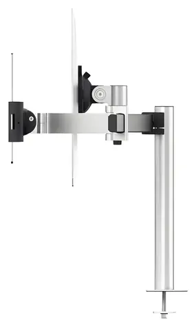 Durable PRO s průchodkou stříbrná / Držák monitoru a tabletu / VESA 75-100 mm / 21-34