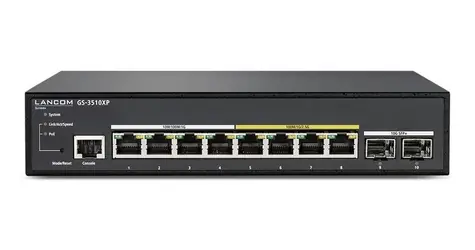 Lancom GS-3510XP / Switch / Managed L2 / 4x 2,5G + 4x GbE PoE+ / 2x SFP+ 10G / 130W