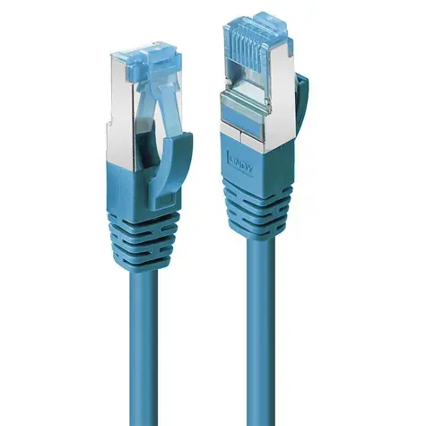 Lindy Cat6a S/FTP 3 m modrá / Patch kabel / RJ45-RJ45 / PIMF / LSZH / 10 Gbit/s