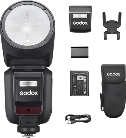 Godox V100-C / Blesk pro Canon / TTL / HSS / 100 Ws / Zoom 28-105 mm