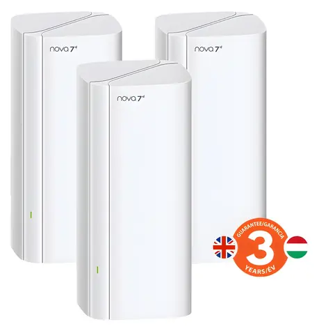 Tenda Nova ME3 Pro 3 ks / Mesh systém / WiFi 7 / BE3600 / 9x GLAN/GWAN / WPA3 / VPN server