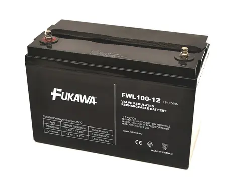 FUKAWA FWL100-12 / Olověný akumulátor / AGM / 12V / 100Ah / M8 / životnost 10 let