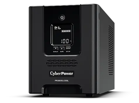 CyberPower PR3000ELCDSL / UPS / Line-Interaktivní / 3000VA / 2700W / LCD displej / 9x zásuvka