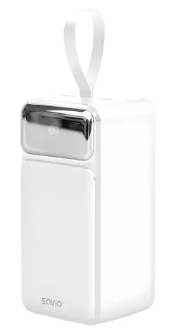 Savio BA-15 bílá / Powerbanka / 50000 mAh